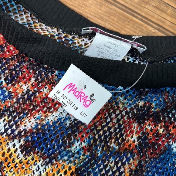 Women’s Madrags cropped long sleeve mesh top size XL NWT new - Picture 5 of 7